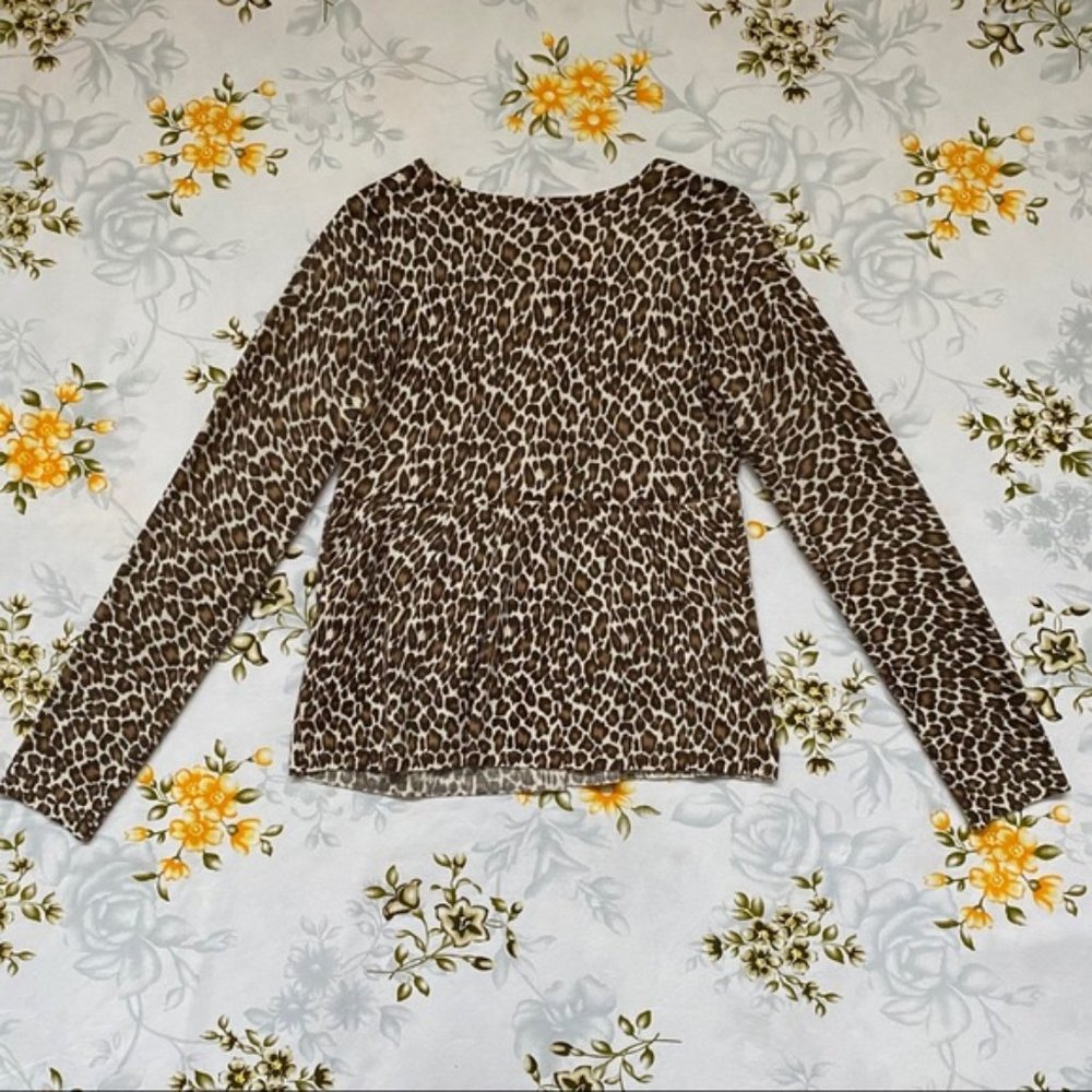 Delia's Size S Leopard Print Sweater - image 3